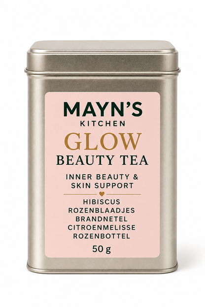 🌸 Glow Beauty Tea – Inner Beauty & Skin Support **Gratis Sinaasappelschijfjes.**